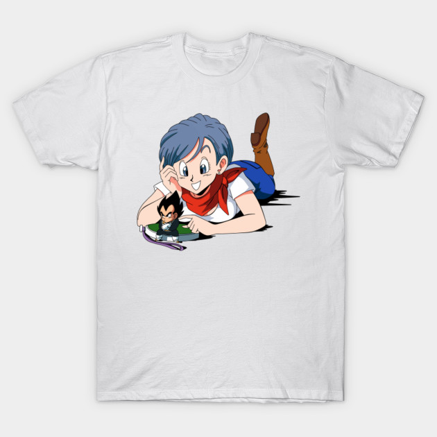 Bulma and Chibi Vegeta T-Shirt-TOZ